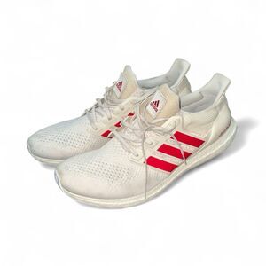 Adidas UltraBoost 1.0 NCAA Indiana Men Shoes, Oatmeal/Red, FY5807, Sz 16